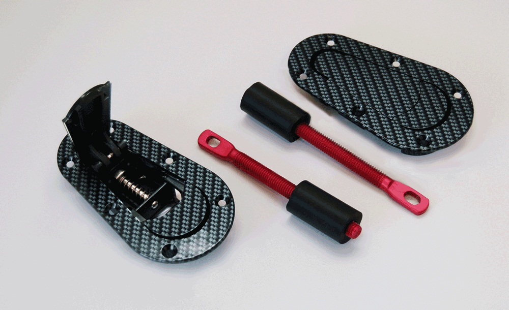 AeroCatch Flush Non-Locking Hood Latch Kit - Carbon AeroCatch Flush Non-Locking Hood Latch Kit - Carbon