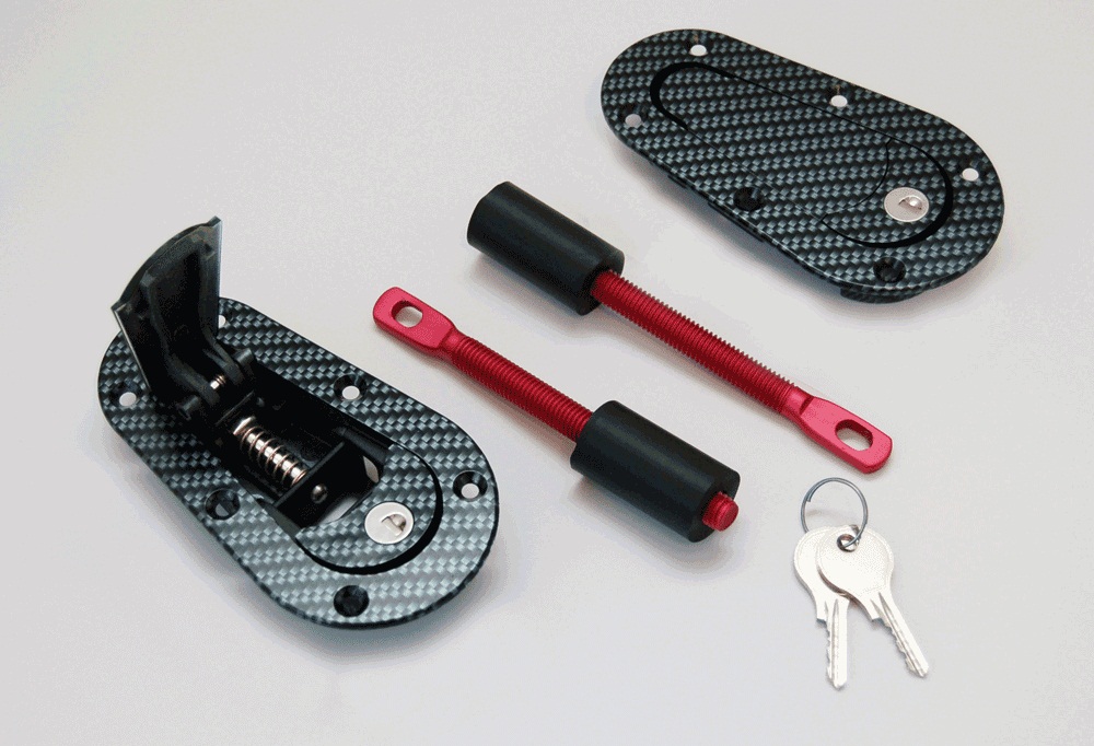 AeroCatch Flush Locking Hood Latch Kit - Carbon AeroCatch Flush Locking Hood Latch Kit - Carbon